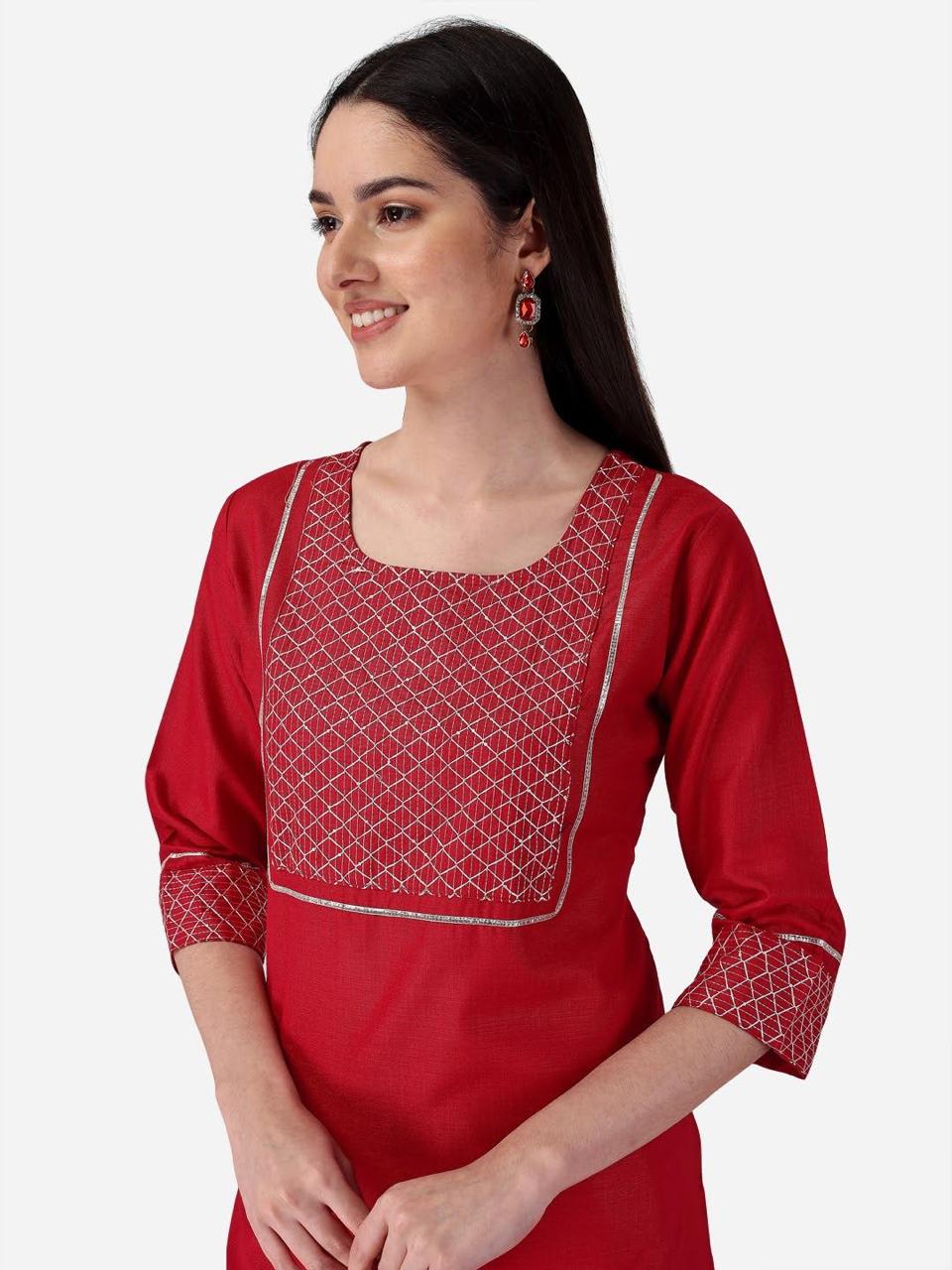 Channel 9 Series 121 To 125 Wholesale Cotton Kurti With Bottom